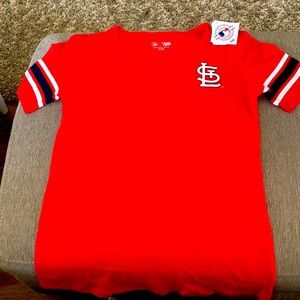 St. Louis Cardinals women’s V-neck shirt size small.
